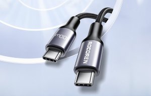 Kabel USB Rocoren USB-C - USB-C 3 m Różowy 3