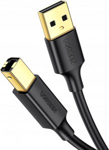 Kabel USB Ugreen Kabel USB 2.0 A-B UGREEN do drukarki, pozłacany 2m 1