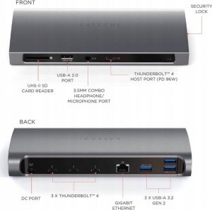 Stacja/replikator Satechi Thunderbolt 4 Dock (ST-UCT4DM-EU) 5