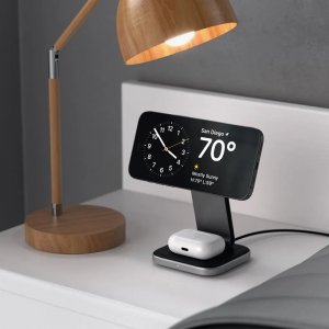 Ładowarka Satechi Ładowarka bezprzewodowa Satechi 2-in-1 Foldable Charging Stand Qi2 do dwóch urządzeń space gray 6