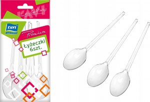 Kadax Łyżeczki Jednorazowe Plastikowe sztućce 6 szt 2