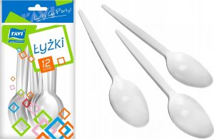Kadax Łyżki Jednorazowe Plastikowe sztućce 12 szt 2