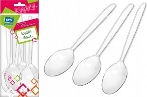 Kadax Łyżki Jednorazowe Do Zupy Plastikowe sztućce 6 szt 2