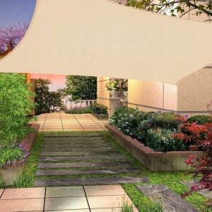 Kanwod ŻAGIEL OGRODOWY BEŻOWY KWADRATOWY 2X2M KANWOD 3