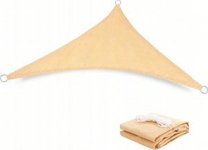 Kanwod ŻAGIEL OGRODOWY BEŻOWY TRÓJKĄT 3x3x3M KANWOD 11