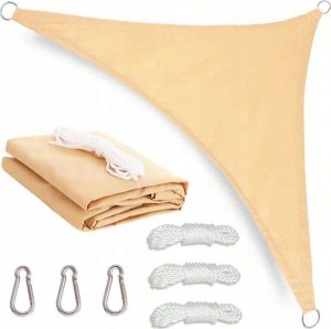 Kanwod ŻAGIEL OGRODOWY BEŻOWY TRÓJKĄT 3x3x3M KANWOD 13