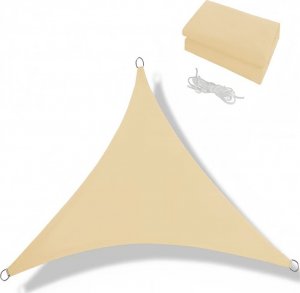 Kanwod ŻAGIEL OGRODOWY BEŻOWY TRÓJKĄT 3x3x3M KANWOD 10