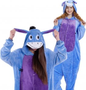 nerd hunters Piżama Onesie Kigurumi Kostium Przebranie Osiołek Kłapouchy S: 145-155cm 1