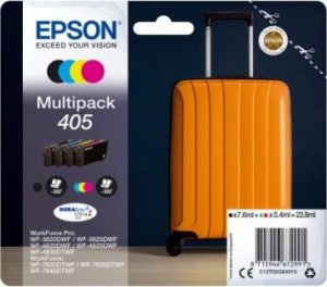 Tusz Epos EPSON C13T05G64010, Multipack, 405, Tinte czarny, cyan, magenta, żółty, do EPSON WorkForce WF-3820, WF-4820, WF-7830 1