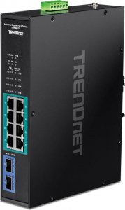 TRENDnet Trendnet TI-PGM102 łącza sieciowe Gigabit Ethernet (10/100/1000) Obsługa PoE Czarny 1