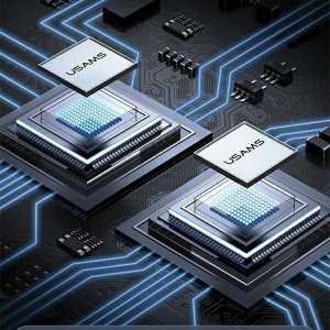 Ładowarka Usams Ładowarka samochodowa USAMS C41 ze zwijanym kablem 2xUSB-C PD 30W Fast Charge czarny/black 8