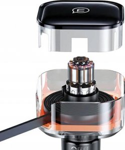 Ładowarka Usams Ładowarka samochodowa USAMS C41 ze zwijanym kablem 1xUSB-C, 1xLightning PD 30W Fast Charge czarny/black 5