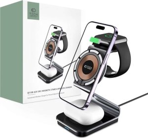 Ładowarka Tech-Protect Indukcyjna 1x USB-A 1x USB-C 2 A (THP2187) 15