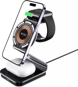 Ładowarka Tech-Protect Indukcyjna 1x USB-A 1x USB-C 2 A (THP2187) 5