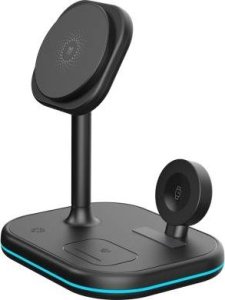 Ładowarka Tech-Protect Ładowarka bezprzewodowa Tech-Protect QI15W-A27 3in1 Magnetic MagSafe Wireless Charger Black 3
