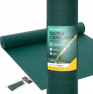 Linarem SiatkiSieci SIATKA CIENIUJĄCA LINAREM SIATKISIECI 140g/m2 W ROLCE 100cm x 25m 1