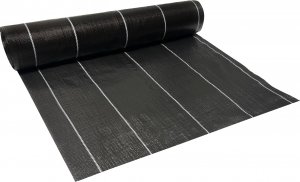 Linarem SiatkiSieci AGROTKANINA 135G 1,6x50m PREMIUM UV 3% AGROWŁÓKNINA MATA CZARNA + KOŁKI 3