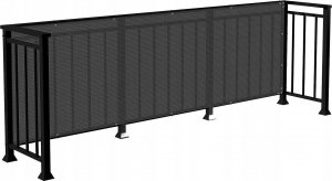 Linarem SiatkiSieci OSŁONA NA BALKON TARAS 95% LINAREM SIATKISIECI MATA BALKONOWA W ROLCE 1m x 7m 2