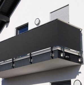 Linarem SiatkiSieci OSŁONA NA BALKON TARAS 95% LINAREM SIATKISIECI MATA BALKONOWA W ROLCE 1m x 7m 3