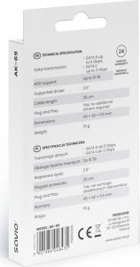 Kabel USB Savio AK-69 Adapter USB-C 3.1 Gen 1 do dysków 2.5" 5
