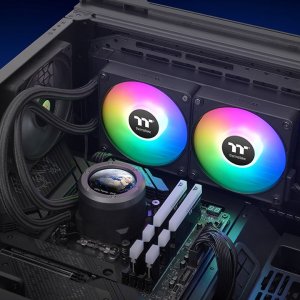 Chłodzenie wodne Thermaltake Thermaltake TH240 V2 Ultra EX ARGB CPU All-In-One Liquid Cooler, water cooling (black) 6