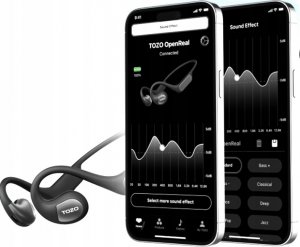 Słuchawki Tozo Tozo Openreal TWS Bluetooth Earbuds Black 4