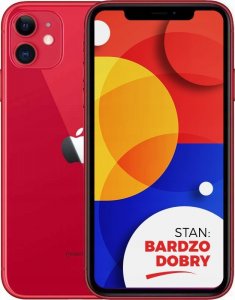 Smartfon Apple APPLE IPHONE 11 RED 64GB | ZESTAW + GRATIS | KL.A+ 1