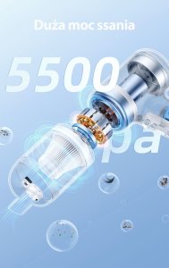 Odkurzacz ręczny Awei AWEI Mini odkurzacz V2 bezprzewodowy ze wskaźnikiem kurzu czarny/black 11