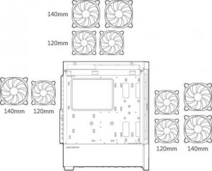 Obudowa Cougar Airface RGB czarna (CGR-5ZD1B-AIR-RGB) 10