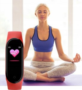 Smartband ZeeTech SMARTWATCH ZEGAREK M6 OPASKA SPORTOWA MĘSKA DAMSKA KROKI PULS POWIADOMIENIA 10