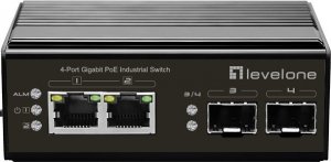 Switch LevelOne LevelOne IGP-0432 łącza sieciowe Nie zarządzany Gigabit Ethernet (10/100/1000) Obsługa PoE Czarny 1