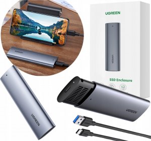 Ugreen Obudowa dysku M.2 CM400, B-key, NGFF, SATA (szara) 15