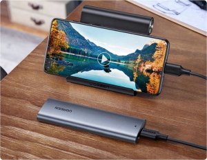 Ugreen Obudowa dysku M.2 CM400, B-key, NGFF, SATA (szara) 6