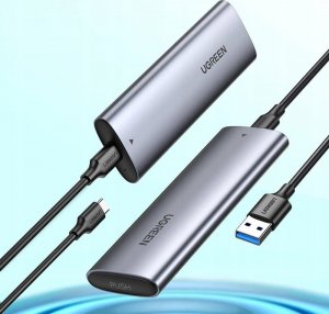 Ugreen Obudowa dysku M.2 CM400, B-key, NGFF, SATA (szara) 7