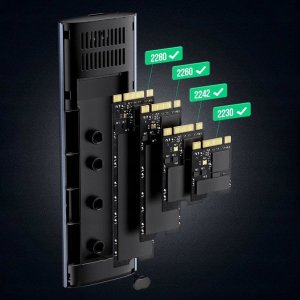 Ugreen Obudowa dysku M.2 CM400, B-key, NGFF, SATA (szara) 10