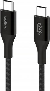 Kabel USB Belkin Kabel BoostCharge USB-C/USB-C 240W 2m czarny 1