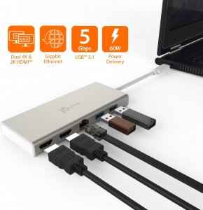 Stacja/replikator j5create USB-C (JCD381) 6