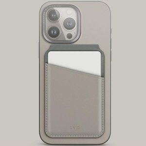 Uniq UNIQ Lyden DS magnetic RFID wallet and phone stand beige-green/ivory-lichen green 2