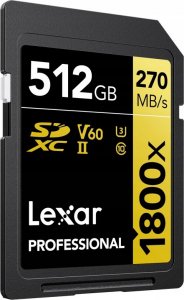 Karta Lexar Professional 1800x SDXC 512 GB Class 10 UHS-II/U3 V60 (LSD1800512G-BNNNG) 2