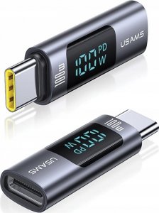 Adapter USB Usams SJ682TC01 USB-C - USB-C Szary 2
