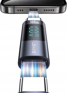 Adapter USB Usams SJ682TC01 USB-C - USB-C Szary 4