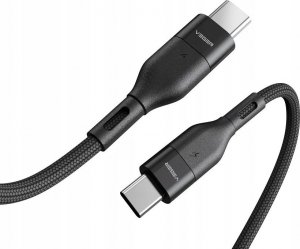 Kabel USB Veger VEGER kabel Typ C do Typ C PD 60W 3A CC01 1,2m czarny 1