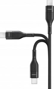 Kabel USB Veger VEGER kabel Typ C do Typ C PD 60W 3A CC01 1,2m czarny 2