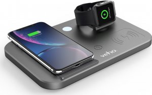 Ładowarka Veho Veho DS-7 Qi Telefon komórkowy/Smartfon, Smartwatch, Tablet USB Type-C 3