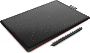Tablet graficzny Wacom Wacom One tablet graficzny Czarny, Czerwony 2540 lpi 216 x 135 mm USB 2