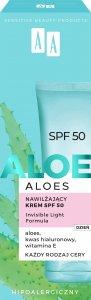 AA Aloes nawilżający krem do twarzy SPF50 40ml 3