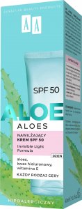 AA Aloes nawilżający krem do twarzy SPF50 40ml 4