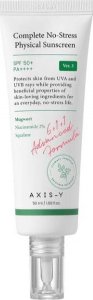 Axis-y AXIS-Y Complete No-Stress Physical Sunscreen SPF50+ krem do twarzy z filtrem 50ml 1