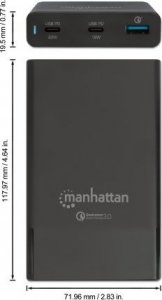 Adapter USB Manhattan USB stacja ładowania Power Delivery Charging Station - 65W czarny 6