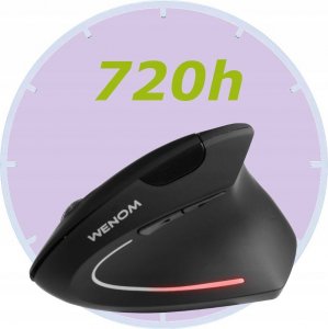 Mysz Wenom Myszka Bezprzewodowa mysz Ergonomiczna Pionowa Wertykalna Bluetooth ARM1600 3